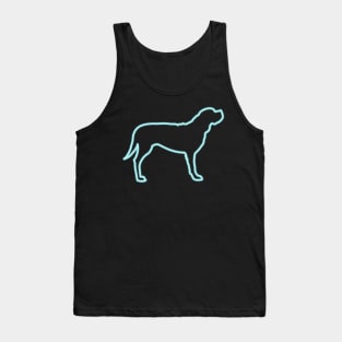 80s Retro Neon Sign American Bulldog Tank Top